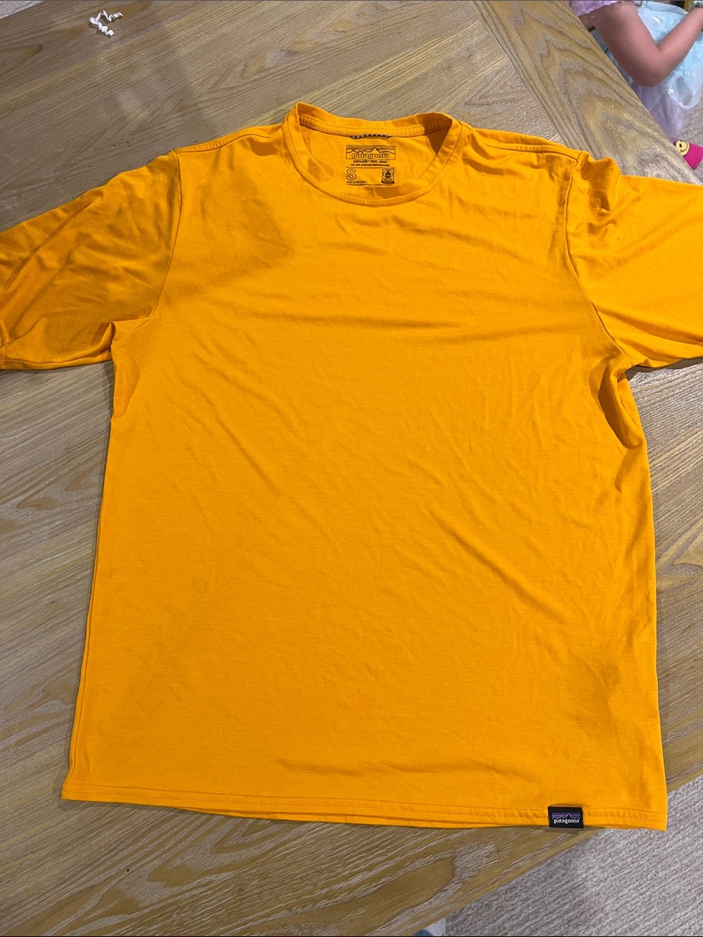 Patagonia Bright Orange Short Sleeve Crew Tee